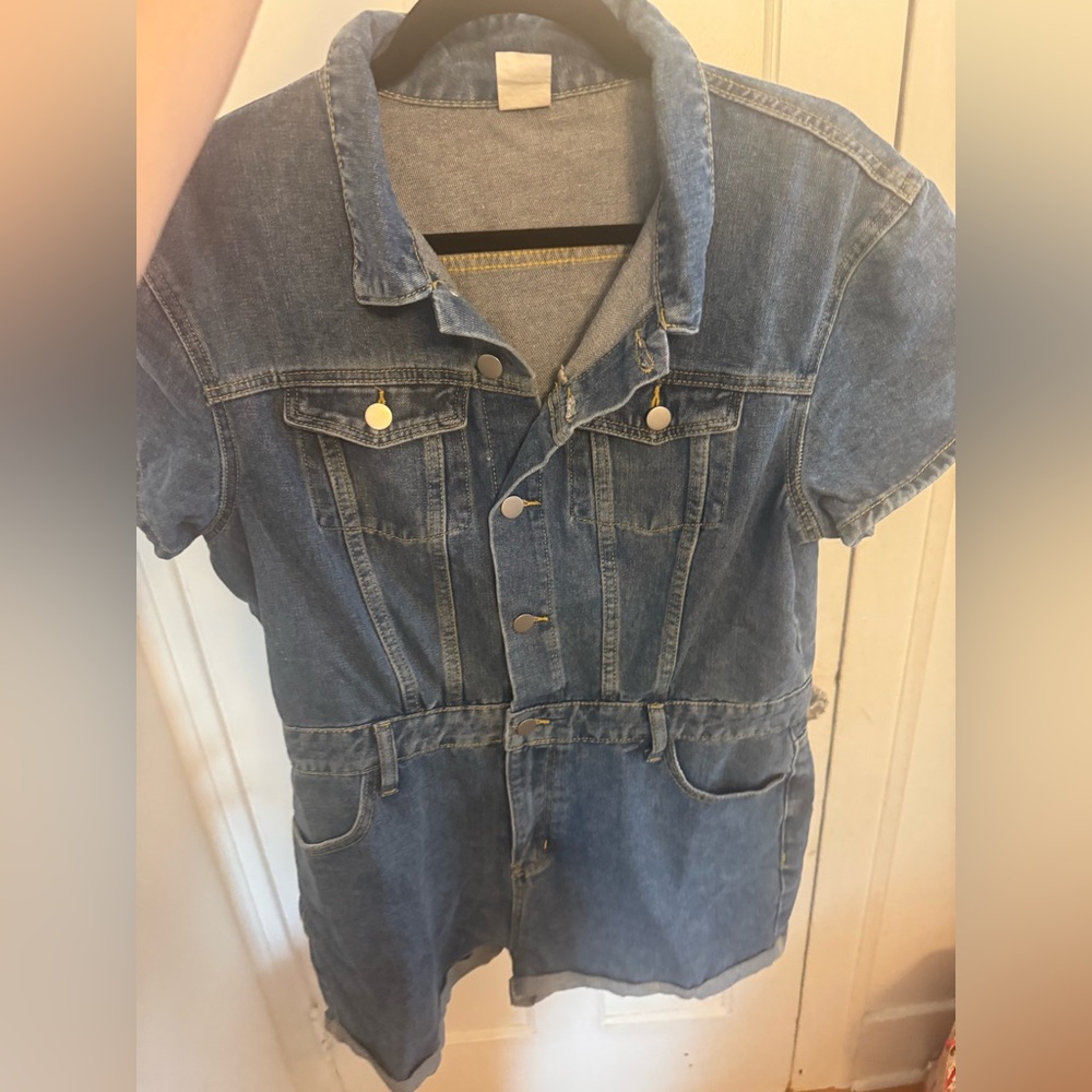 Target Blue Denim Jumpsuit